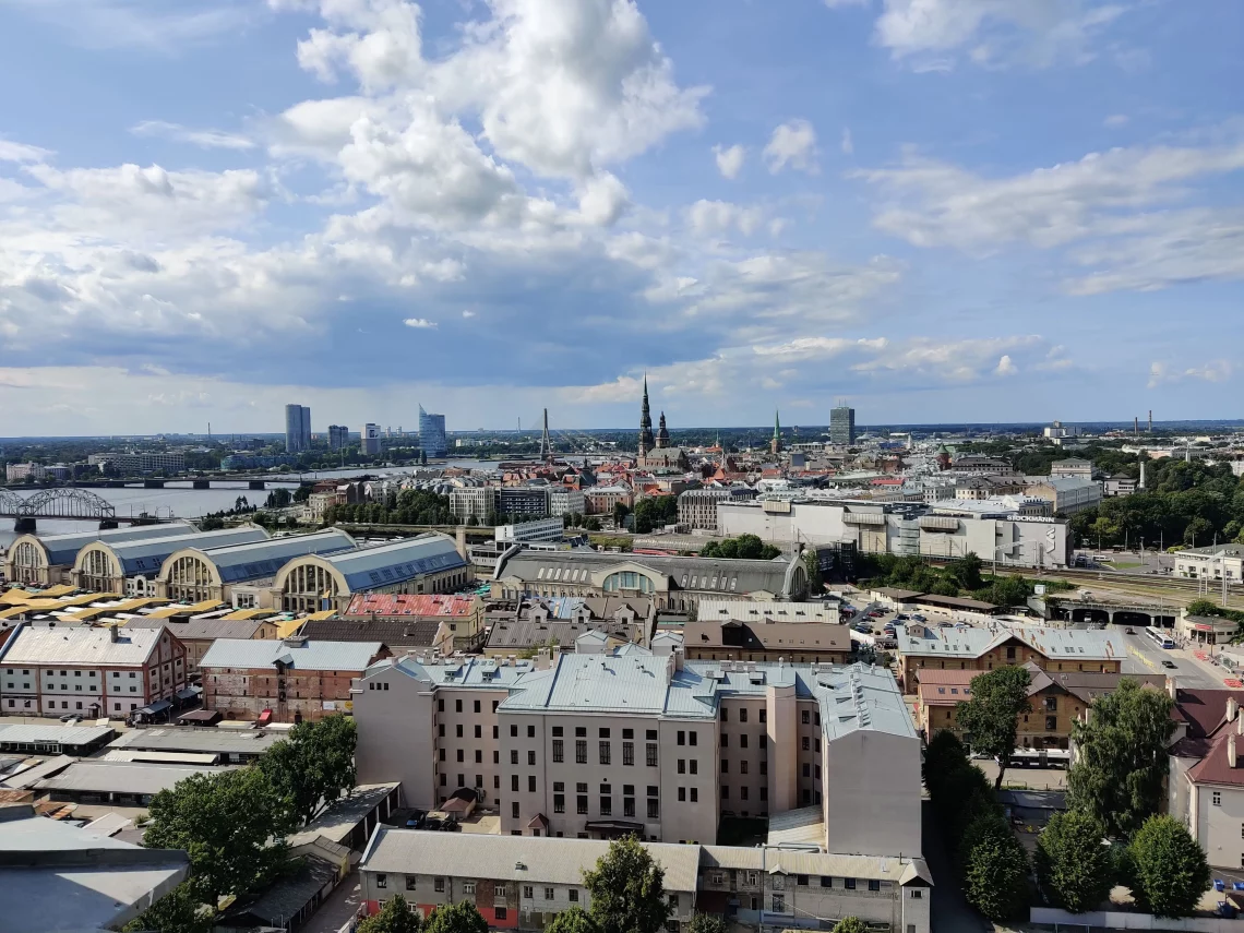 Vue depuis tour Riga