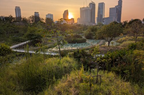 Coucher de soleil sur Bangkok