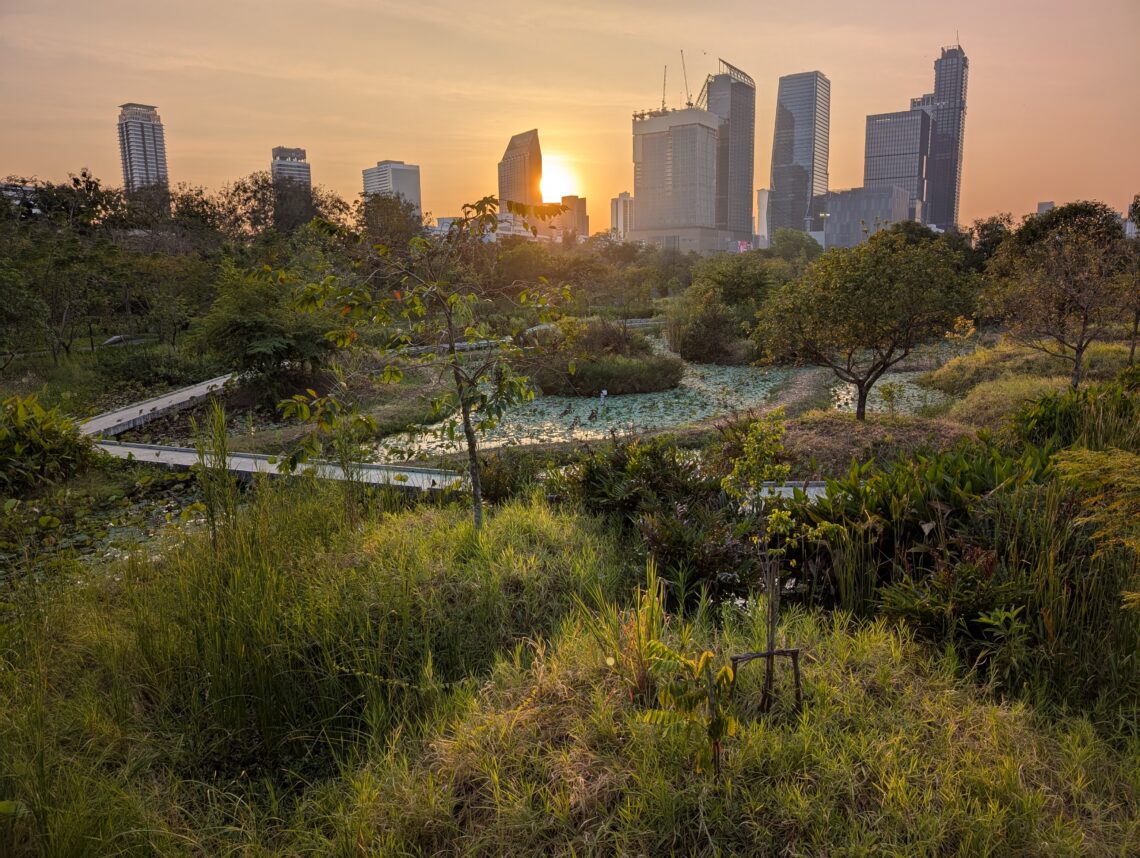 Coucher de soleil sur Bangkok